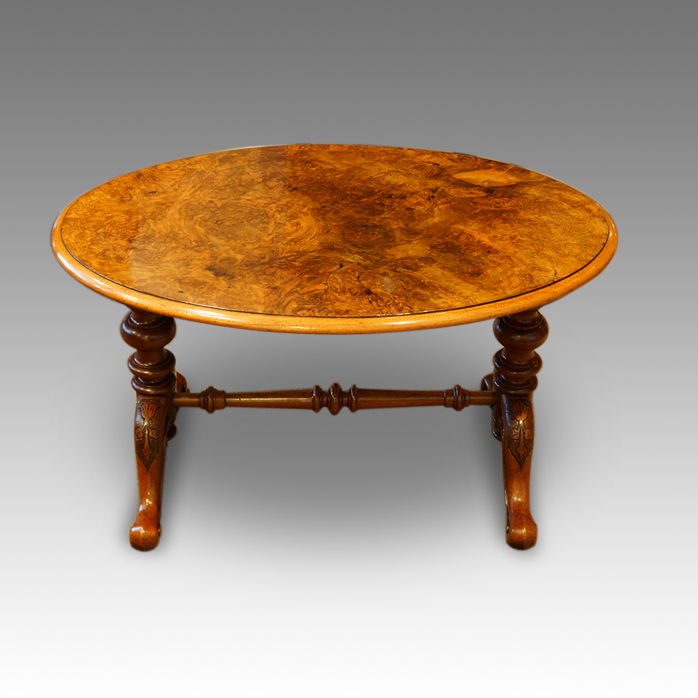 Victorian-walnut-coffee-table.jpg Victorian walnut coffee table - Image 1