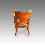Victorian walnut desk armchair - Image 5