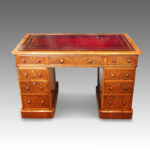 Victorian walnut desk by Edwards and Roberts