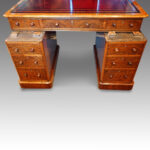 Victorian walnut desk by Edwards and Roberts - Image 10