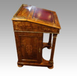 Victorian walnut inlaid Davenport - Image 10