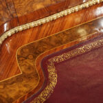 Victorian walnut inlaid writing table - Image 16