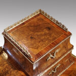 Victorian walnut inlaid writing table - Image 15