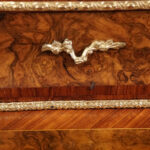 Victorian walnut inlaid writing table - Image 11