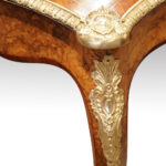 Victorian walnut inlaid writing table - Image 10