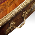 Victorian walnut inlaid writing table - Image 8