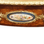Victorian walnut inlaid writing table - Image 7