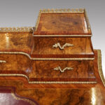 Victorian walnut inlaid writing table - Image 5