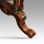 Victorian walnut kidney writing table - Image 8