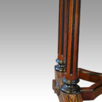 Victorian walnut kidney writing table - Image 5