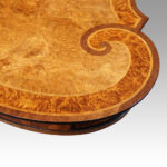 Victorian walnut kidney writing table - Image 3
