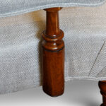 Victorian walnut library easy chair - Image 6