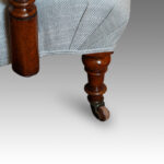 Victorian walnut library easy chair - Image 4