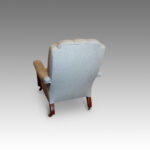 Victorian walnut library easy chair - Image 3