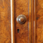 Victorian walnut linen press - Image 12