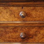 Victorian walnut linen press - Image 8