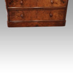 Victorian walnut linen press - Image 6