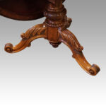 Victorian walnut marquetry centre table - Image 4