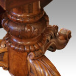 Victorian walnut marquetry centre table - Image 3