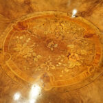 Victorian walnut marquetry centre table - Image 5
