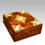 Victorian walnut brass mounted box - Image 4