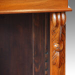 Victorian walnut open bookcase - Image 2