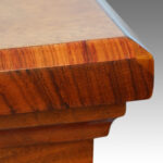 Victorian walnut open bookcase - Image 3
