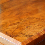 Victorian walnut open bookcase - Image 4