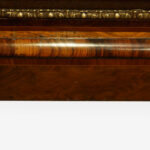Victorian walnut credenza open end side cabinet - Image 16