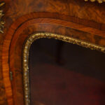 Victorian walnut credenza open end side cabinet - Image 10