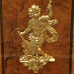 Antique Burr Walnut Ormolu Pedestal Desk - Image 14