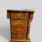 Antique Burr Walnut Ormolu Pedestal Desk - Image 13