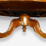 Victorian oval walnut coffee table - Image 9