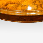 Victorian oval walnut coffee table - Image 7