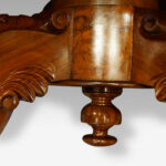 Victorian oval walnut coffee table - Image 5