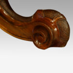 Victorian oval walnut coffee table - Image 3