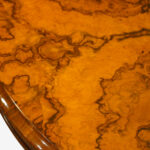 Victorian oval walnut coffee table - Image 2