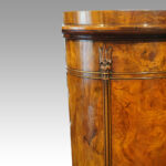 Victorian walnut oval cupboard - Image 7