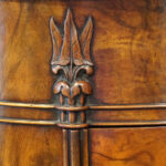 Victorian walnut oval cupboard - Image 8