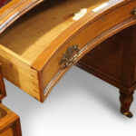 Victorian walnut partners desk - Image 11