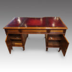 Victorian walnut partners desk - Image 10
