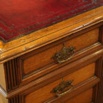 Victorian walnut partners desk - Image 6