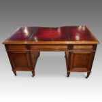 Victorian walnut partners desk - Image 5