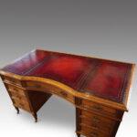 Victorian walnut partners desk - Image 3