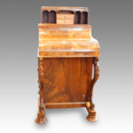 Victorian walnut Harlequin Davenport desk - Image 11