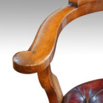 Victorian walnut revolving desk chair - Image 3