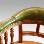 Victorian walnut revolving desk chair - Image 10