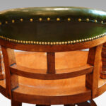 Victorian walnut revolving desk chair - Image 8