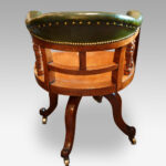 Victorian walnut revolving desk chair - Image 7