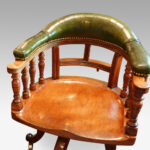 Victorian walnut revolving desk chair - Image 5